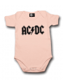 body bebè rock bambino AC/DC Logo Pink
