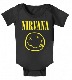 body bebè rock bambino Nirvana Smiley