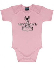 body bebè rock bambino Amon Amarth Logo Pink