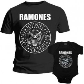 Duo Rockset t-shirt per papà Ramones e body bebè rock bambino Ramones