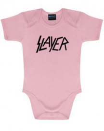 body bebè rock bambino Slayer Logo Pink