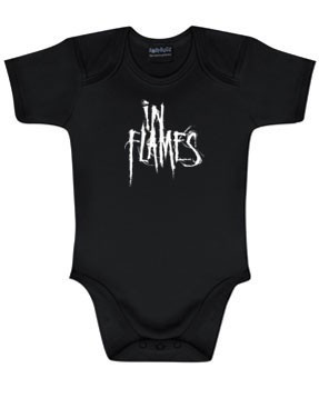 body bebè rock bambino In Flames Logo In Flames