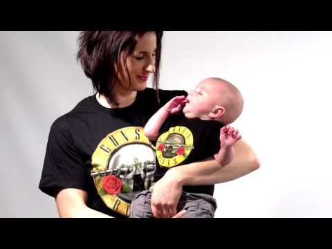 Duo Rockset t-shirt Guns N' Roses per la mamma e t-shirt bambini