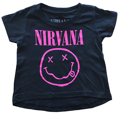 Nirvana t-shirt bebè Smiley Pink