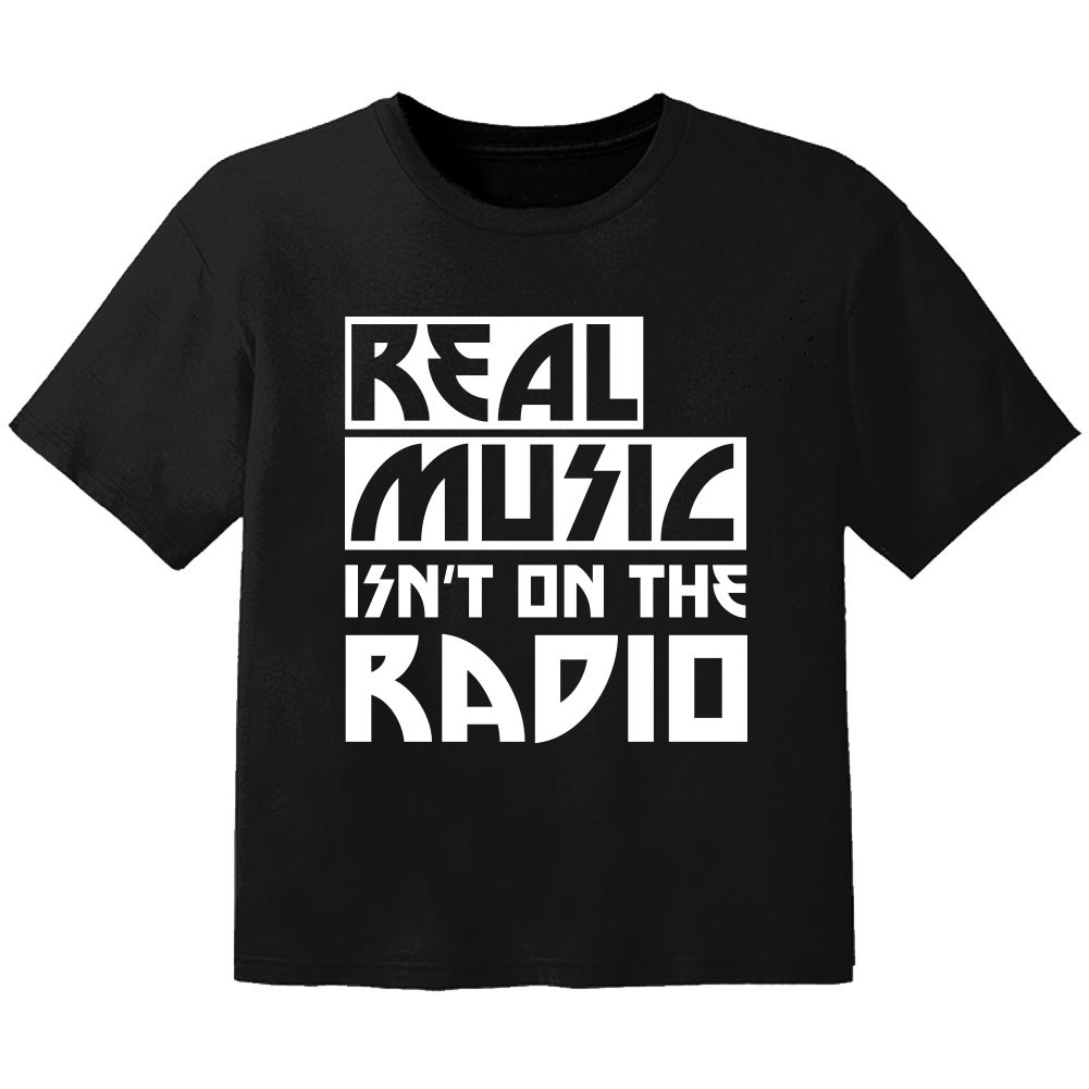T-shirt Bambino Cool real music isnt on the radio