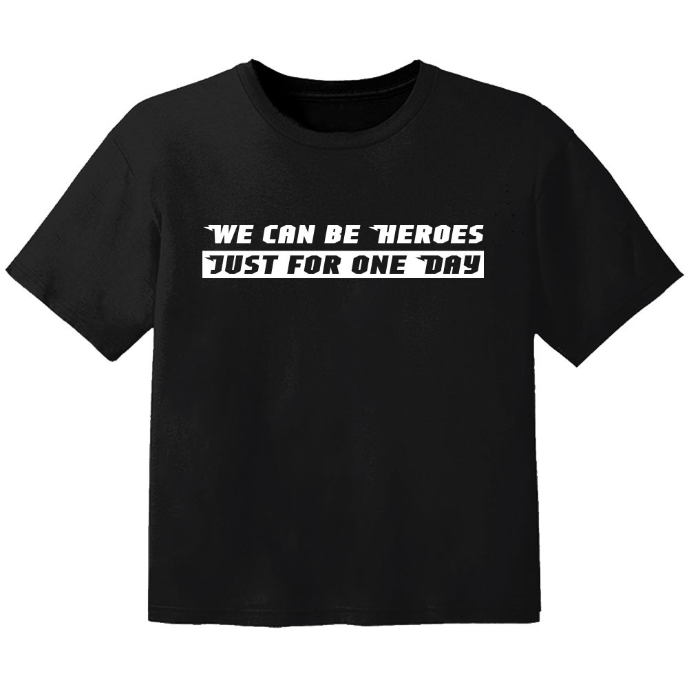 T-shirt Bambini Cool we can be heroes just for one day