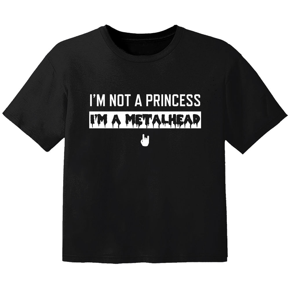 T-shirt Bambini I'm not a princess I'm a metalhead