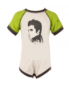 Body bebè Elvis Green/White - Dyno Organic 100%