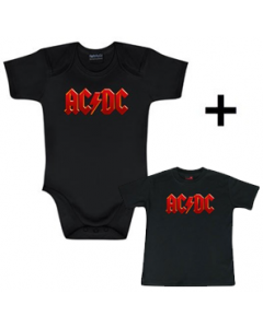 Idea regalo Body bebè AC/DC Colour & AC/DC Colour t-shirt bebè