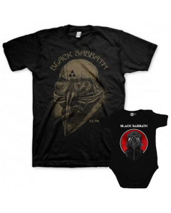 Duo Rockset t-shirt per papà Black Sabbath e Body bebè Black Sabbath 