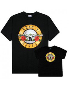 Duo Rockset t-shirt per papà Guns 'n Roses e Guns 'n Roses t-shirt bebè