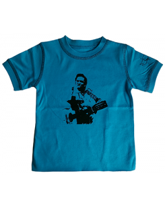 T-shirt bambini Johnny Cash Blue eco vintage - Dyno Organic 100%