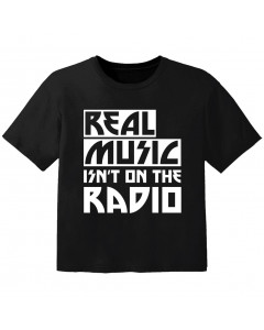 T-shirt Bambino Cool real music isnt on the radio